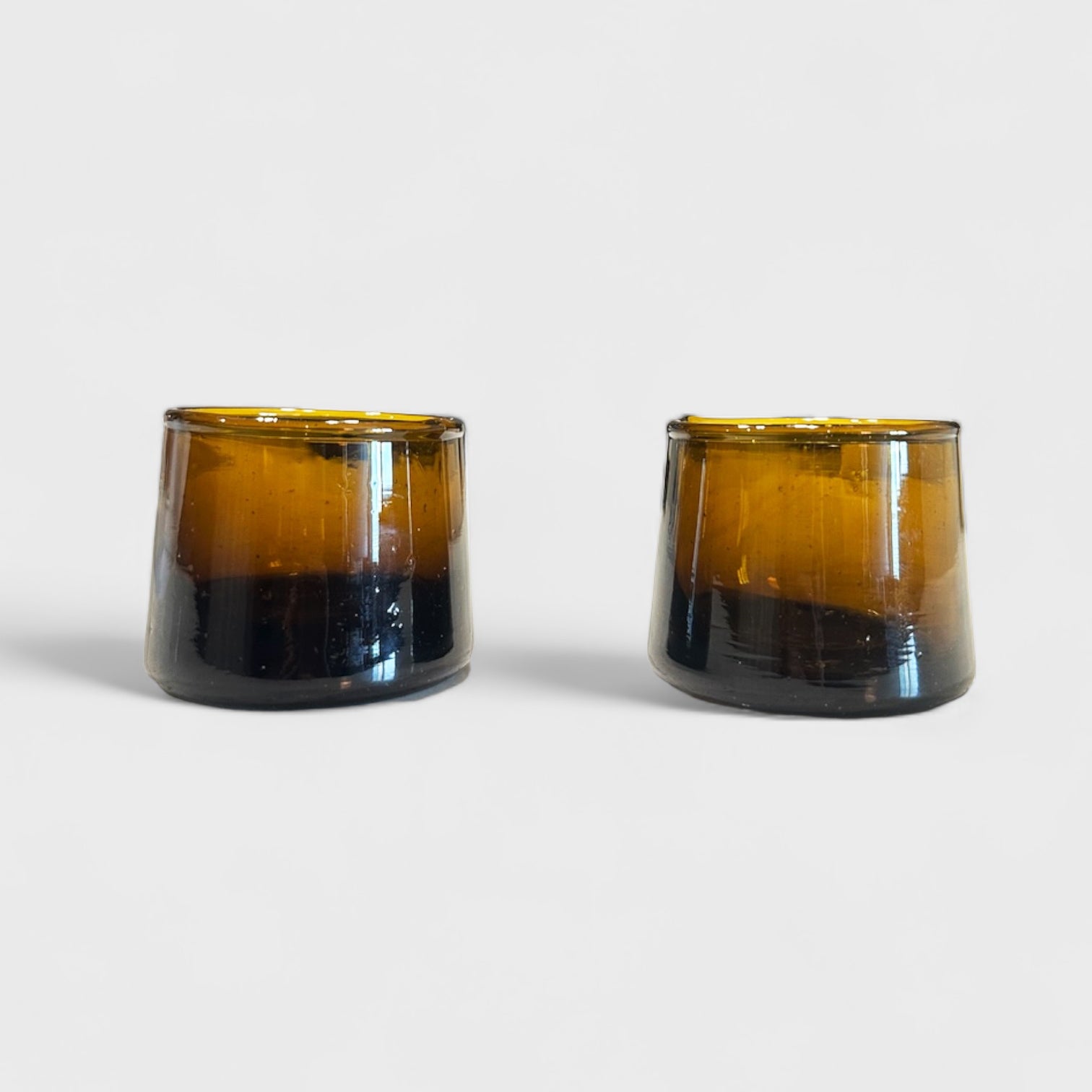 moroccan amber glass espresso cup