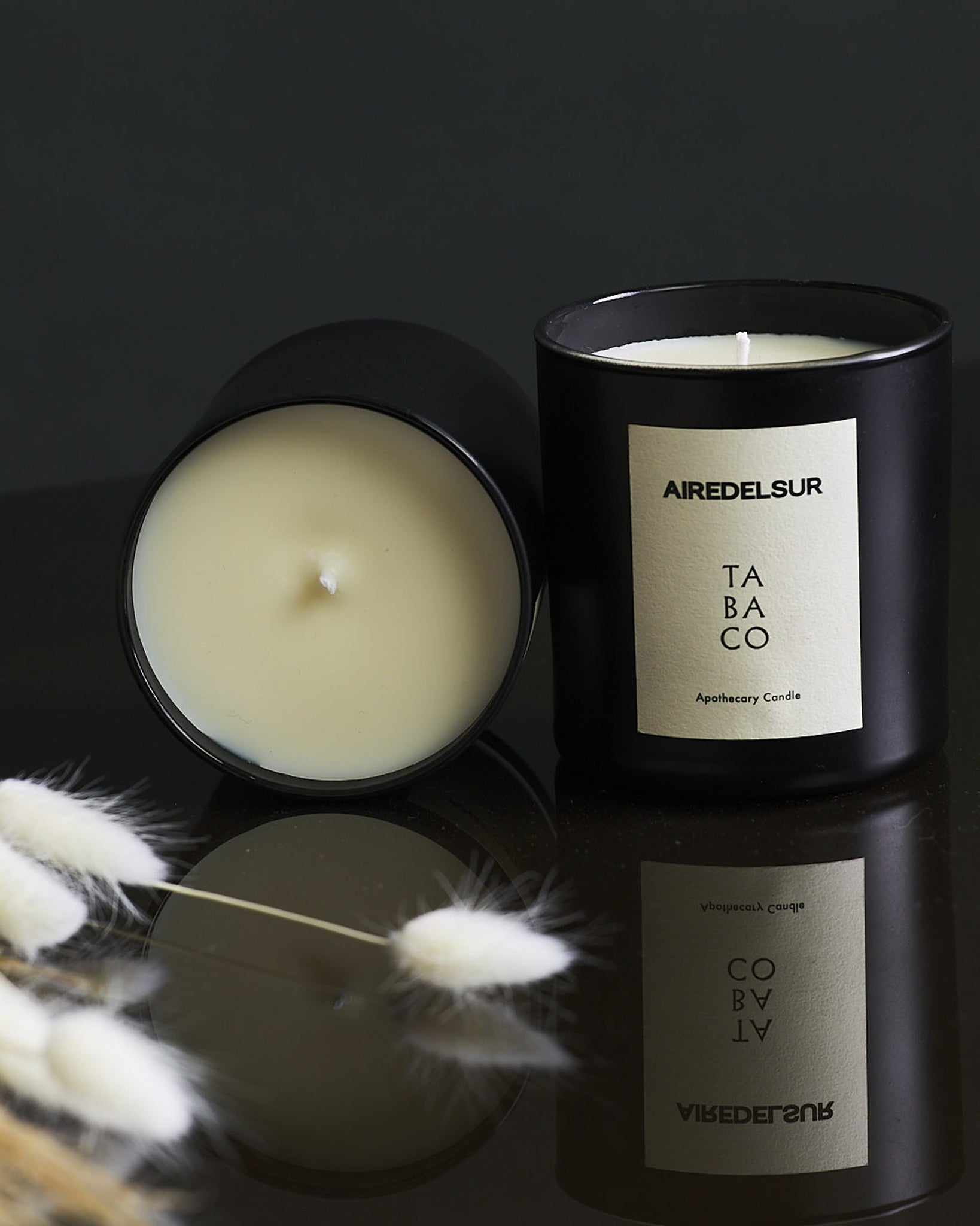 Natural soy wax candle tabacco scented made in Argentina