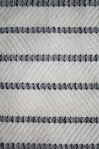 Lydia Turkish cotton towel set black and white stripe