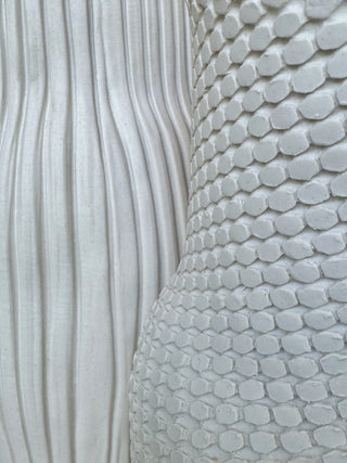 textured vases