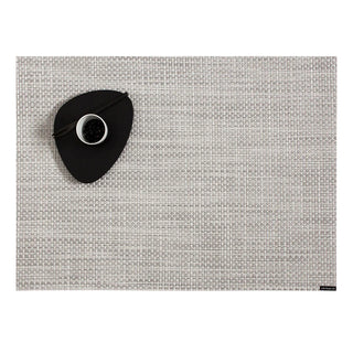 chilewich basketweave placemat white/silver