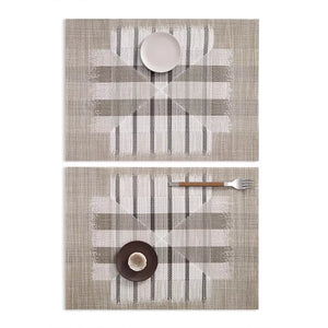 chilewich grey and brown placemat