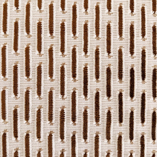 Textured pattern fabric with brown and beige colors