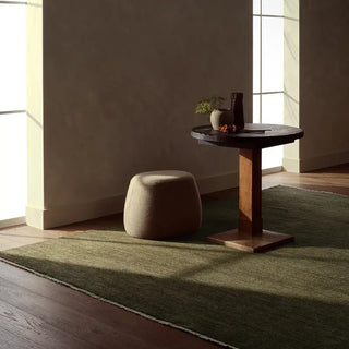 Green Wool Rug made in India