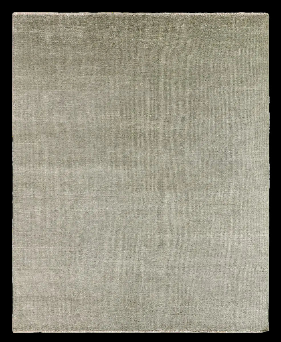 sage color wood rug made in india 