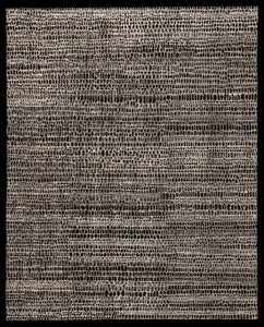 Textured black and gray area rug with a subtle pattern