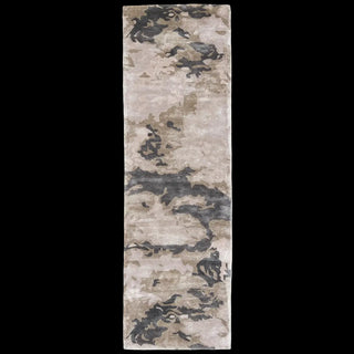 Textured area rug with abstract pattern 