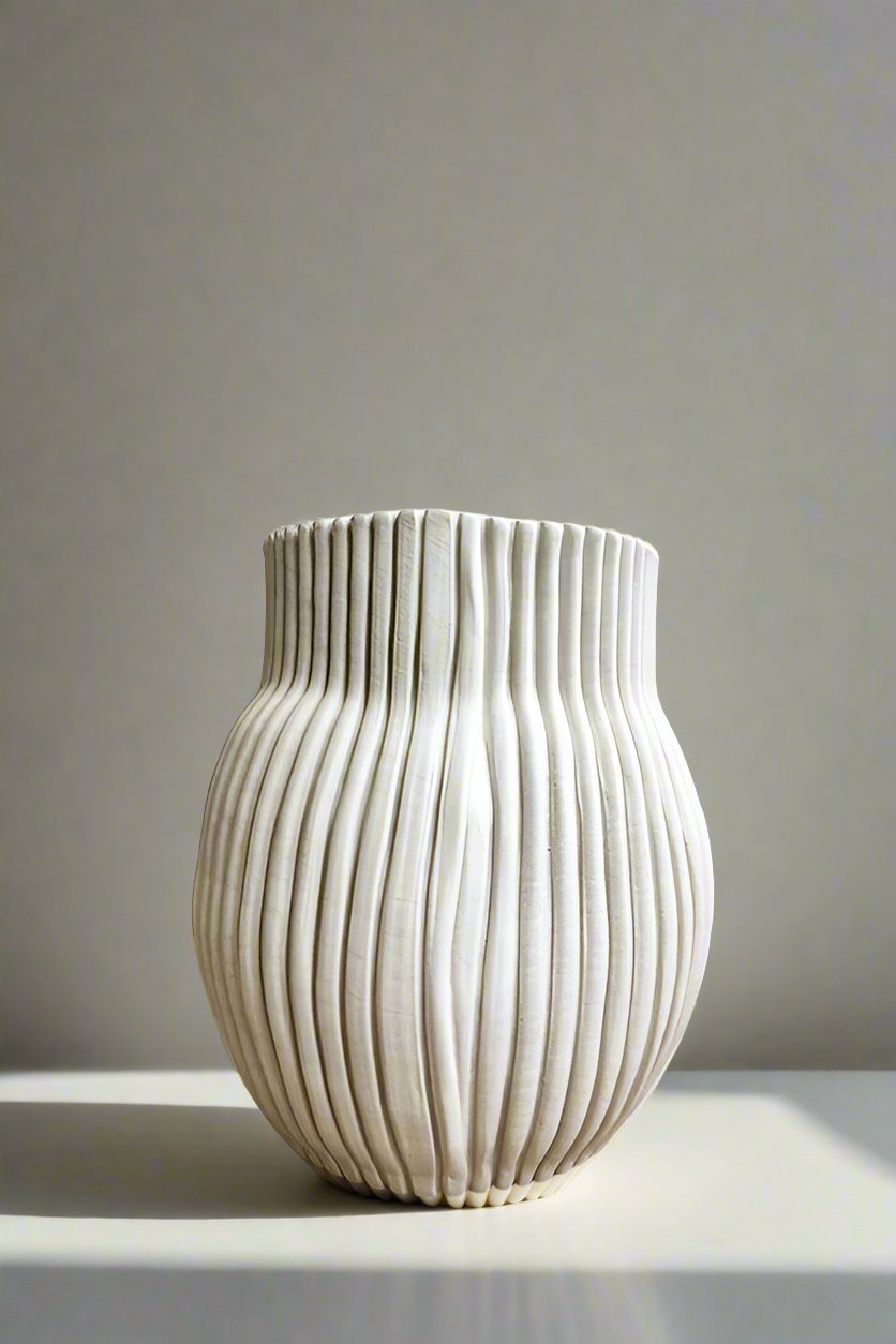 White Ceramic Vase 