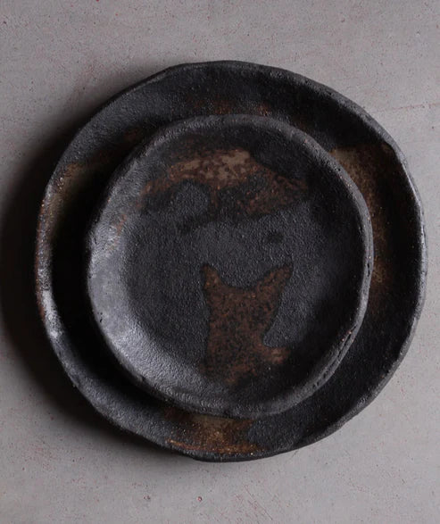 elysian black stoneware dinnerware
