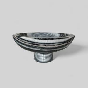 vintage black marble bowl
