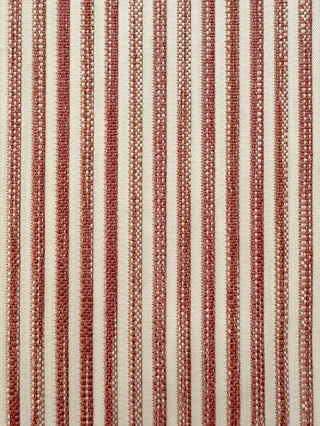 Close-up of red and beige striped fabric pattern