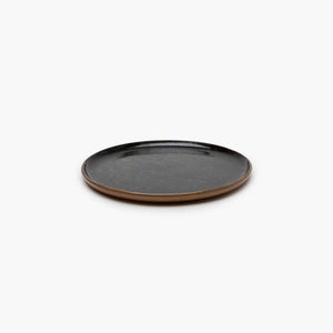 Black ceramic plate 