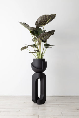 light and ladder vayu black planter