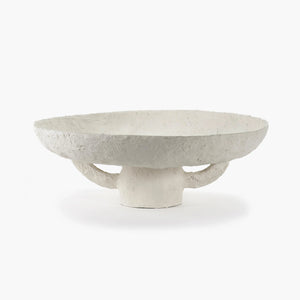 Paper mache bowl with handles 