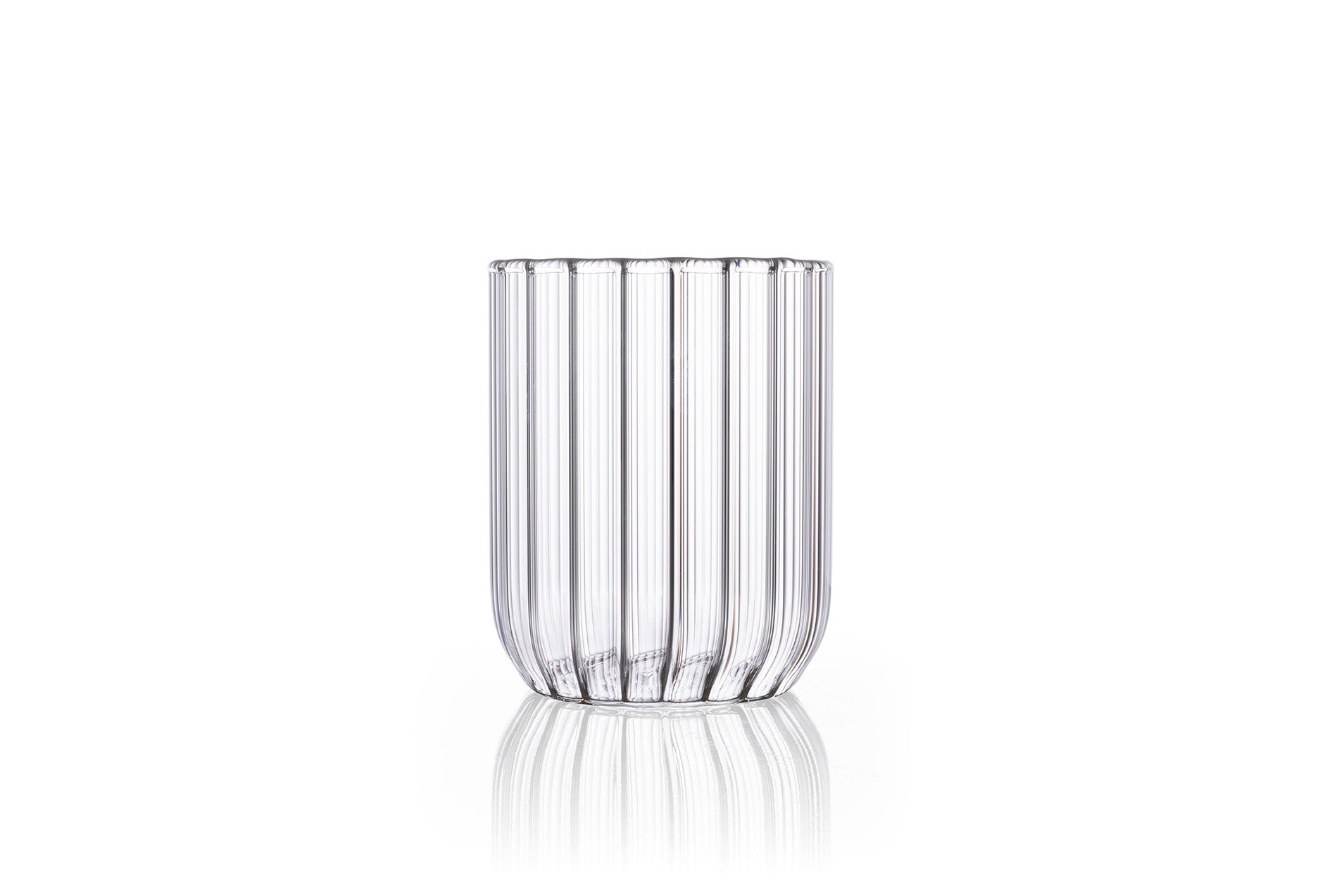elysian collective dearborn fluted czech tumbler glassware designed by felicia ferrone