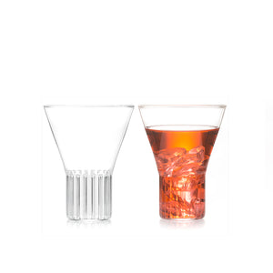 elysian collective czech clear glass cocktail glasses rila collection designed by felicia ferrrone