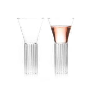 elysian collective czech clear glass cocktail glasses sofia collection designed by felicia ferrrone