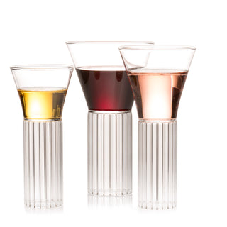 elysian collective czech clear glass cocktail glasses sofia collection designed by felicia ferrrone