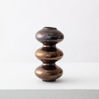 elysian collective Wave Form Flower Vase, Bronze color, by designer Forma Rosa