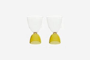 elysian collective hourglass honey color cocktail glass by mamo