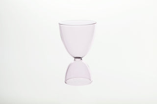 elysian collective hourglass monotone pink colored cocktail glass by mamo