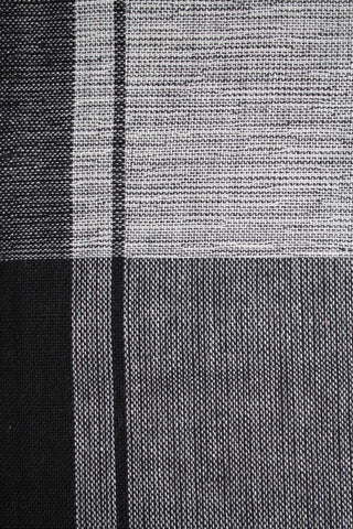 Felipa towel gray and black modern color block design with tassel