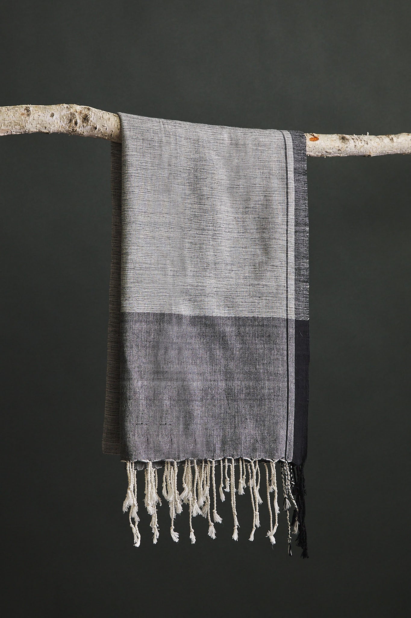 Lands' End Turkish Quick-Dry Cotton Bath Towel - Metal Gray